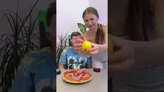 Secret pizza #shorts #foodchallenge #funny