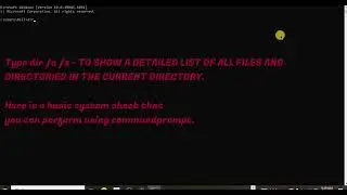 Simple Command prompts to show a detailed list of all files #tech #commandprompt #filemanagement