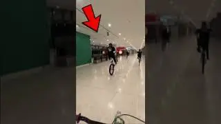 BIKES DO CRAZY WHEELIE THROUGH MUSEUM🤯 #bikelife #wheelie #rideout