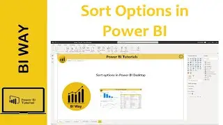 Sorting options in Power BI