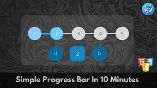 Animated Progress Bar | In 10 Minutes | HTML CSS JS