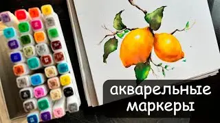 ОБЗОР АКВАРЕЛЬНЫХ МАРКЕРОВ. КАК ИМИ РИСОВАТЬ