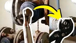 How to loosen a rusted nut without open flame?