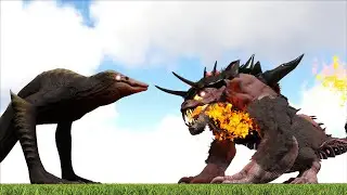 BEHEMOTH THE LEGENDARY BEAST VS TITANUS SKULL CRAWLER (ARK SURVIVAL EVOLVED BATTLE)