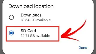 How to Change Default Download Location to SD Card | Change Storage location 2023