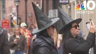 Halloween crowds descend on Salem