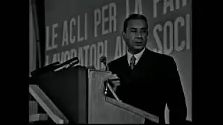 Aldo Moro: intervento ad un convegno delle ACLI, 1966.