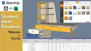 How to Create a Student Desk | Sketchup | Part 2