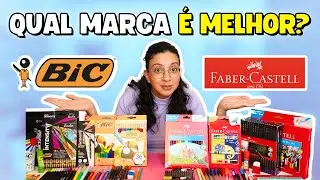 Tentei Decidir Qual é a Melhor Marca !! Bic ou Faber-Castell ??