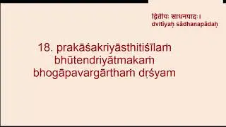 Patanjali Yoga Sutra, Sadana Pada, for recitation