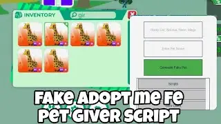 Roblox FE Fake Adopt Me Pet Giver Script Hack | Mobile & PC