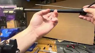 How to install a gas block on an ar15 rifle easily without fancy tools How to build an ar15 video 12