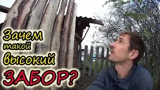 Забор от соседей // Жизнь в деревне // Семья Лях