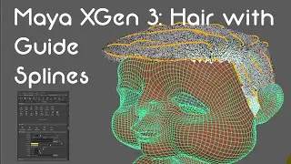 Maya Xgen 3: Hair with Guide Splines