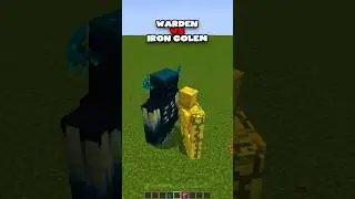 Minecraft Warden VS All Iron Golems: Mob Battle 💀 