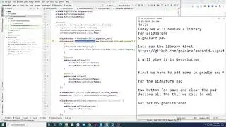 How to create Signature pad in android studio-tutorial