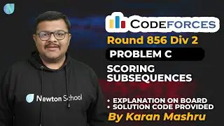 Codeforces Round 856 Div 2 | Problem C : Scoring Subsequences Solution | Explanation + Code | Hindi