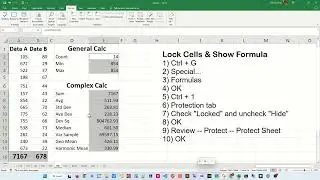 How to Lock Cells that have Formulas in Excel 🔒 - Excel Tips and Tricks