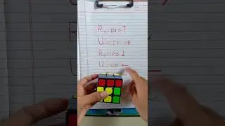 how to solve the 3 by 3 rubik's cube [simple]...#shorts