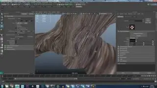 Maya 3D projection mapping tree