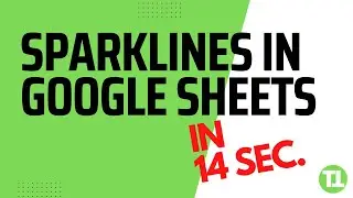 Sparklines Explained in 14 Seconds 🤯 Google Sheets Excel 