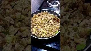 Cauliflower pepper fry ASMR #shorts