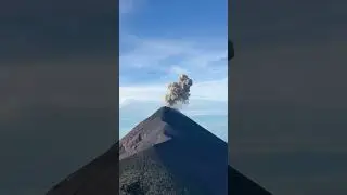 Morning Eruption of Volcano Fuego Captured from Nearby Spot