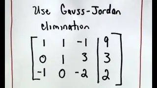 ❖ Gaussian Elimination ❖