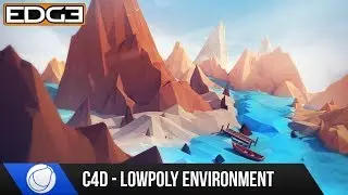 Cinema 4D Tutorial for Beginners - How to Create a Low Poly Environment