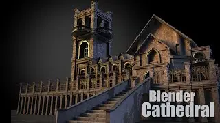 Cathedral - Modelling Timelapse - Low Poly Modular Game Asset