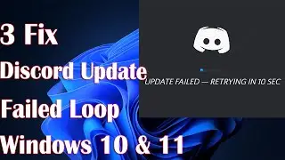 Discord Update failed loop in Windows 10/11 - 3 Fix