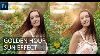 How to add sunlight effect in Photoshop (Golden hour)