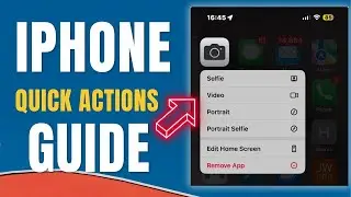 iPhone Quick Action Menus for Seniors!"