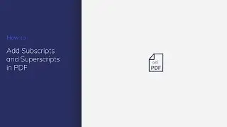 Add Subscripts and Superscripts in PDF with PDFelement