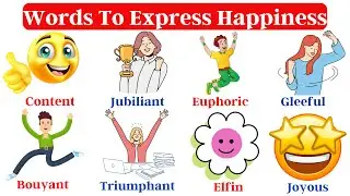 Vocabulary: Words to Express Happiness | English Vocabulary | Learn English Vocabulary