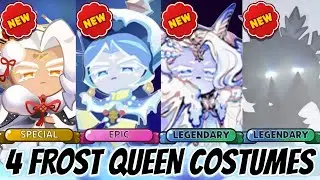 4 NEW Frost Queen Costumes! 😱 Cookie Run Kingdom
