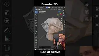 Blender - Select Side of Active!  #asknk #blender3d #b3d