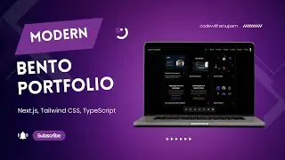 Modern Bento Portfolio Design Using Next.js, TypeScript, Tailwind, Shadcn - Code With Anupam