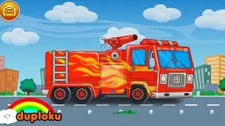 Cuci Mobil Truk Pemadam Kebakaran dan Truk Trailer Game Review - Duploku
