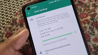 Whatsapp chat backup stuck android | Whatsapp backup to google drive loading problem