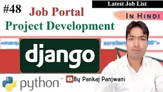 #48 Django Project  || Online Job Portal Project  || Hindi