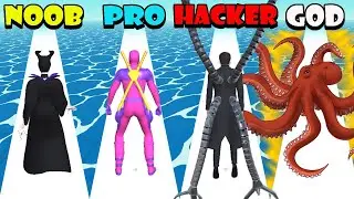 NOOB vs PRO vs HACKER vs GOD in Villain Hero Run