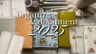 planner line up for 2025 💫: hobonichi weeks, kinbor weeks, & iconic diary