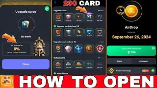 🐹 TOP 1% HOW TO OPEN 200 CARD HAMSTER KOMBAT💹 | UPGRADE CARDS TO LEVEL 25 HAMSTR KOMBAT NEW UPDATE