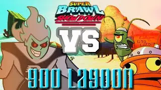 Dark Danny Phantom vs Plankton II | Super Brawl Showdown v0.3.0b Full Match Gameplay