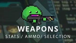 GameMaker Studio 2: Weapons statistics, ammo and selection.