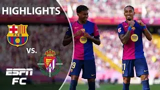 HAT TRICK FOR RAPHINHA 👏 Barcelona vs. Real Valladolid | LALIGA Highlights | ESPN FC