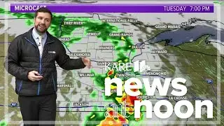 WEATHER: Rain wraps up Monday, storms Tuesday