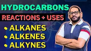 Hydrocarbons | Alkanes | Alkenes | Alkynes | Reactions + Uses + Identification Tests