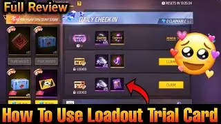 Loadout Trail Card Use In FreeFire | Loadout Trail Card Use In Hindi | How To Use Loadout Trail Card